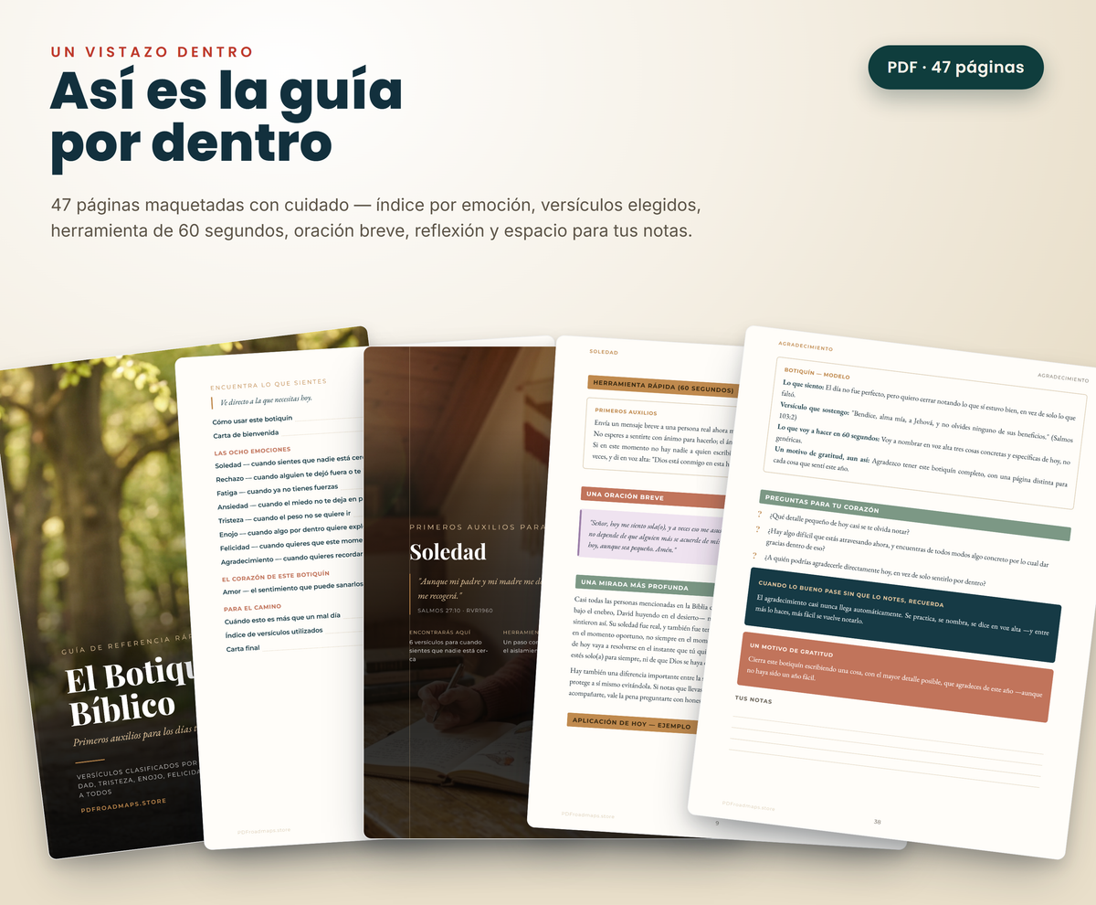 El Botiquín Bíblico — un vistazo dentro de la guía