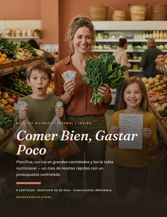 Comer Bien, Gastar Poco — portada en español